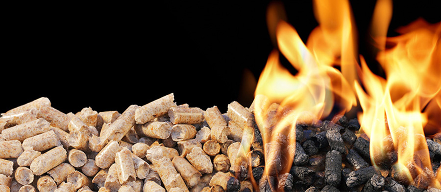 Premium houtpellets uit natuurlijk hout